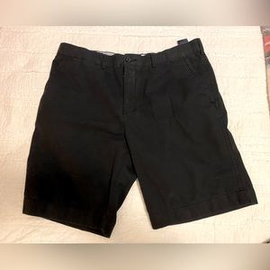 TOMMY HILFIGER MENS CASUAL FLAT FRONT DRESS SHORTS BLACK WORN ONE TIME. SIZE 38